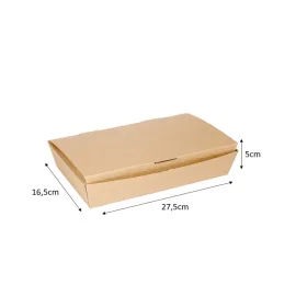 etal-shops.com - Boite lunchbox avec couvercle 27.5x16.5x5cm X60 PAPA France