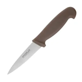 etal-shops.com - Couteau d office marron 90 mm - Hygiplas