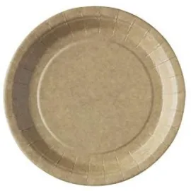 etal-shops.com - Assiette "Carton" Ronde Kraft  Ø18 cm