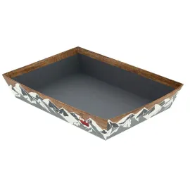 etal-shops.com - Corbeille carton rectangle Chalet 33x20