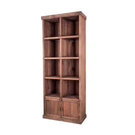 etal-shops.com - Meuble présentoir pin 8 cases 2 portes Madera, Couleur: MIEL