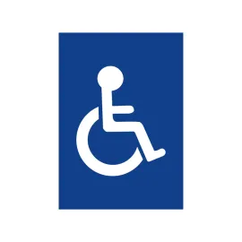 etal-shops.com - Sticker autocollant "HANDICAPÉ - PMR", Couleur: Multicolore, Shipping Google: FR::Standard:10.68 EUR, Format: A5