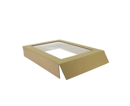 etal-shops.com - Cloche carton avec fenetre pour plateau 40x30