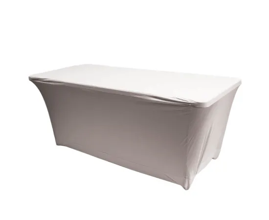 etal-shops.com - Housse table restangle Nimes 183x76x74, Couleur: Blanc