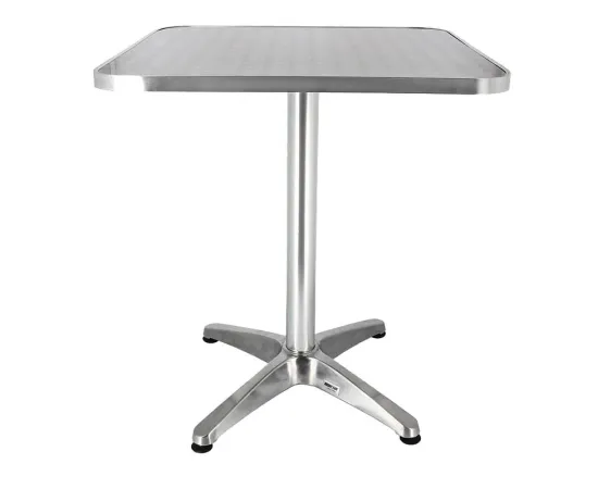 etal-shops.com - Table aluminium Bruxelles 60x60