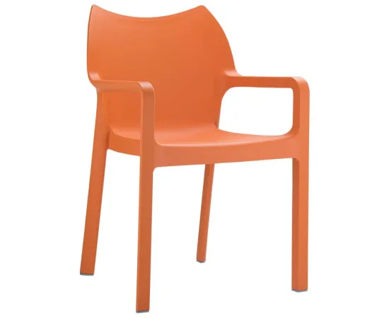 etal-shops.com - Fauteuil exterieur polypropylène Diva, Couleur: Gris