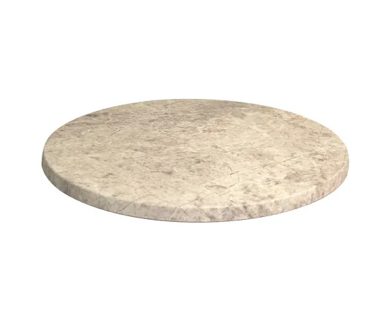 etal-shops.com - Plateau de table Werzalit Ø60, Couleur: SMOKEY WHITE