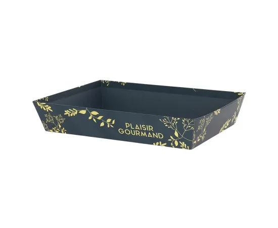 etal-shops.com - Corbeille carton rectangle Plaisir Gourmand 26x20