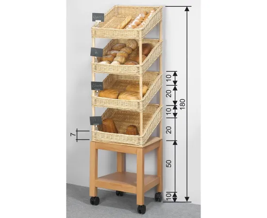 etal-shops.com - Etagère mobile Guardian gourmand F.50 X P.50 X Ht 180