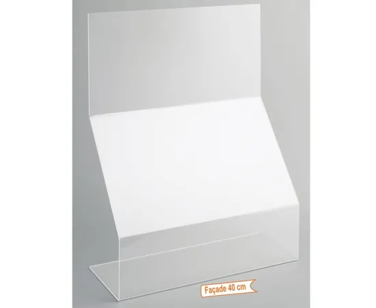 etal-shops.com - Protection plexiglass épaisseur 4 mm F.40 X P.15 X Ht 54