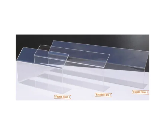 etal-shops.com - Protection plexiglass épaisseur 4 mm F.54 X P.10 X Ht 20