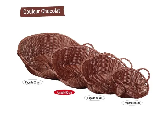 etal-shops.com - Van en polypropylène F.50 X P.42 X AR.16 Chocolat