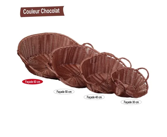 etal-shops.com - Van en polypropylène F.60 X P.49 X AR.17 Chocolat