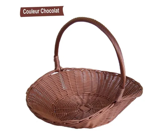 etal-shops.com - Coupe en polypropylène F.40 X P.30 X Ht 10-30 Chocolat