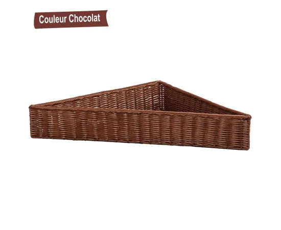 etal-shops.com - Triangle en polypropylène F.55 X P.55 X Ht 12 Chocolat