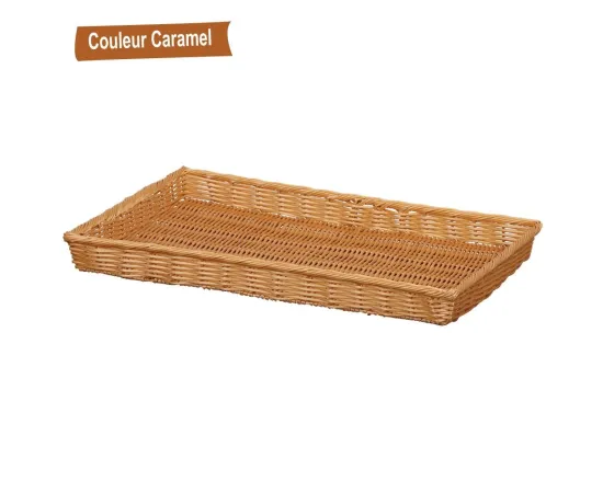 etal-shops.com - Plateau en polypropylène F.60 X P.40 X Ht 4 Caramel