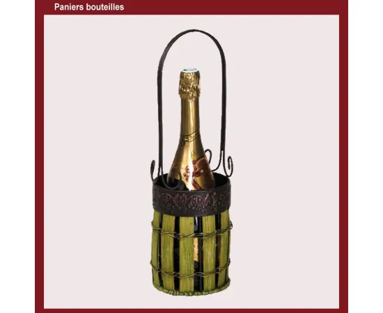 etal-shops.com - Panier 1 bouteille D.11 x Ht 15-36