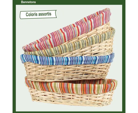 etal-shops.com - Banneton coloris assortis F.38 X P.17 X Ht 10