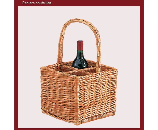 etal-shops.com - Panier à bouteilles 4 cases F.26 X P.26 X Ht 20-40