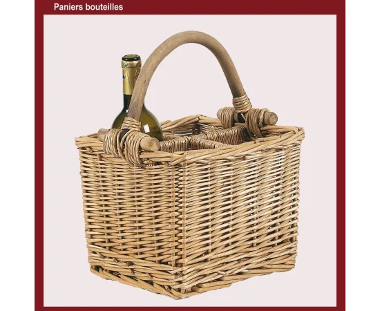 etal-shops.com - Panier bouteilles 4 cases F.25 X P.25 X Ht 20-36