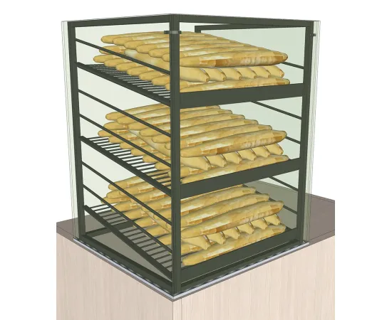 etal-shops.com - Etagère Lyonnaise de Comptoir  F.650 x P.640 x Ht.870 mm