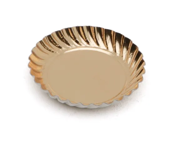 etal-shops.com - Minis Assiettes Ronde Or Ø8cm