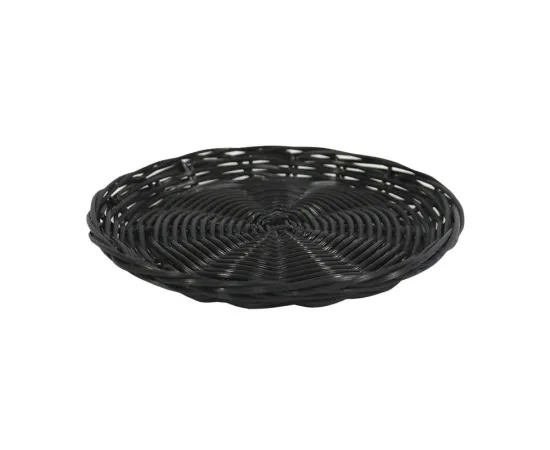 etal-shops.com - Plateau polypropylène rond noir Plastic Ø25