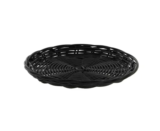 etal-shops.com - Plateau polypropylène rond noir Plastic Ø20