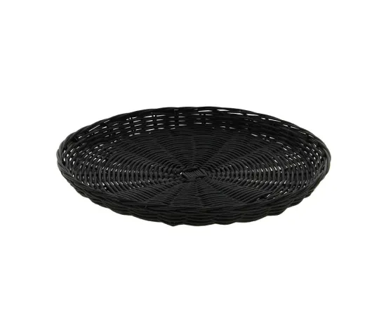 etal-shops.com - Plateau polypropylène rond noir Plastic Ø30