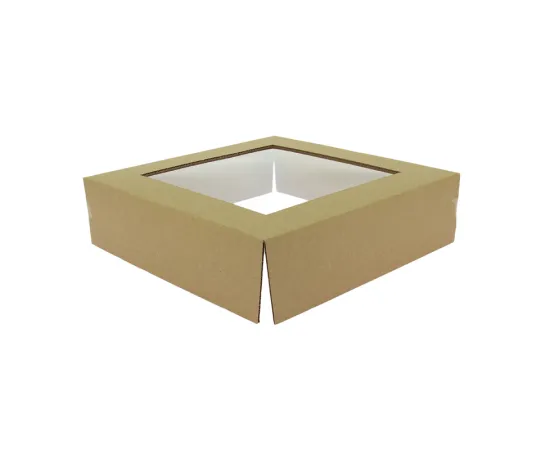 etal-shops.com - Cloche carton avec fenetre pour plateau 27x27