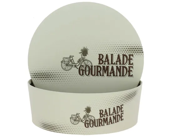 etal-shops.com - Boite carton ronde empilable Balade Gourmande Ø26