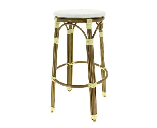 etal-shops.com - Tabouret exterieur restaurant Biarritz, Couleur: BLANC