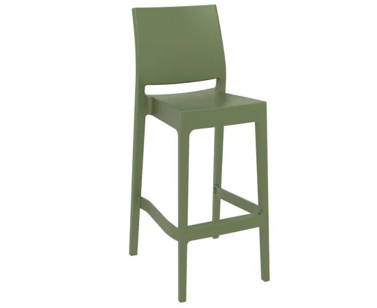 etal-shops.com - Chaise haute restaurant Inca, Couleur: VERT OLIVE