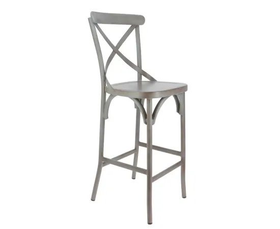 etal-shops.com - Chaise de bar Bayonne, Couleur: GRIS