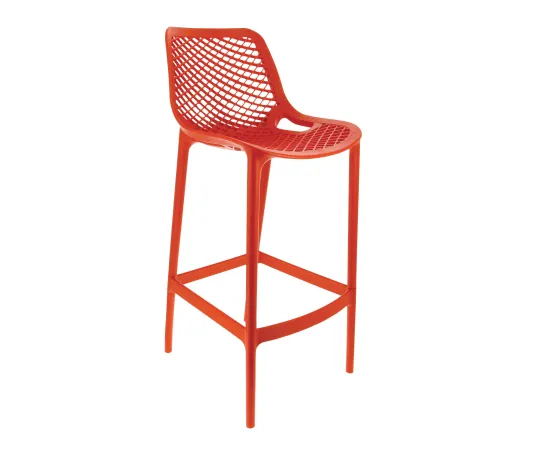 etal-shops.com - Chaise haute de restaurant exterieure Air, Couleur: ROUGE