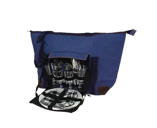 etal-shops.com - Sac de plage jeans isotherme Perigord 4 couverts