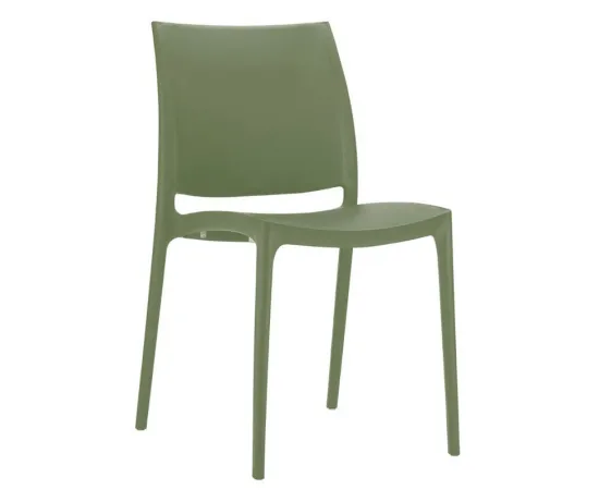 etal-shops.com - Chaise exterieure restaurant Inca, Couleur: VERT OLIVE