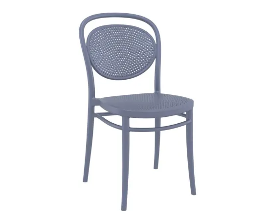 etal-shops.com - Chaise terrasse de restaurant Venise, Couleur: GRIS FONCE