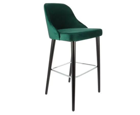 etal-shops.com - Chaise de bar velours vert Ainhoa