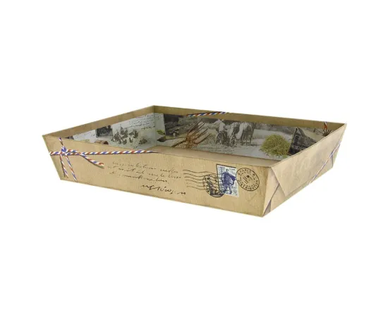 etal-shops.com - Corbeille carton rectangle Cottage 36x27