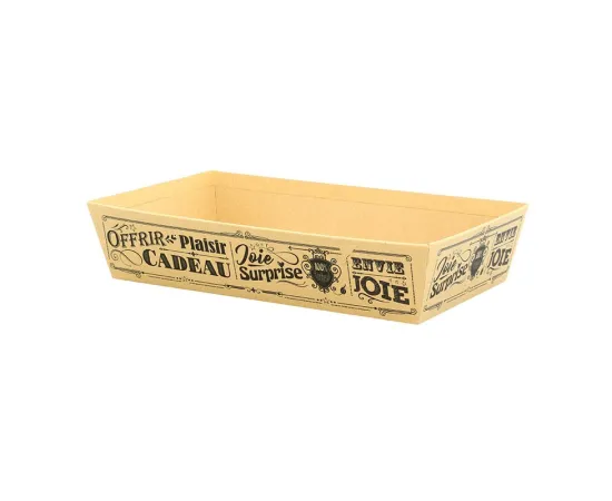 etal-shops.com - Corbeille carton rectangle Vintage Kraft 33x20