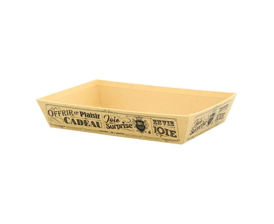 etal-shops.com - Corbeille carton rectangle Vintage Kraft 27x20