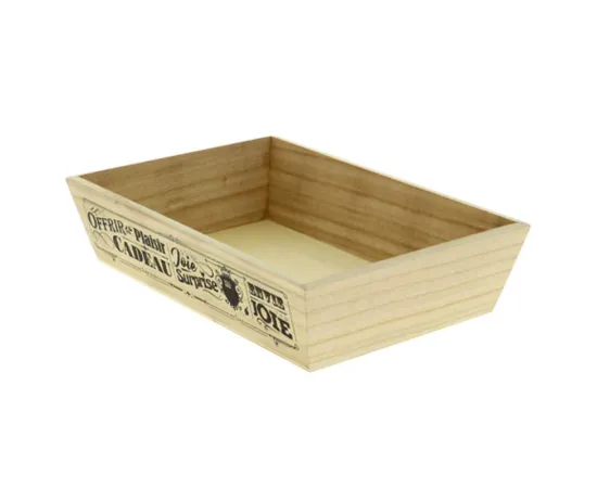 etal-shops.com - Corbeille bois rectangle Barok 28x18