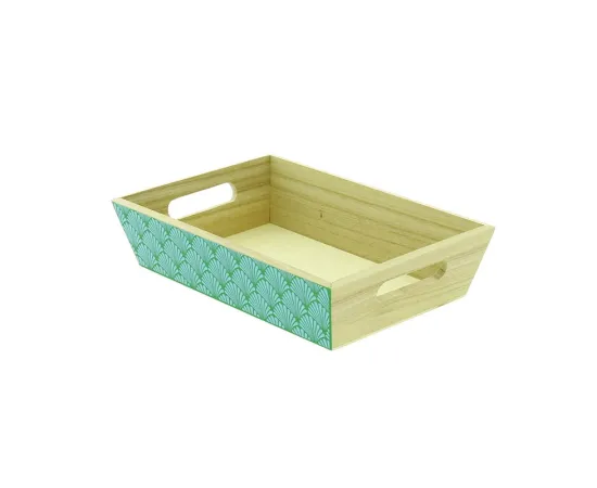 etal-shops.com - Corbeille bois rectangle Amandine 28x20