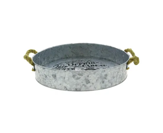 etal-shops.com - Platau rond zinc Comptoir Ø32