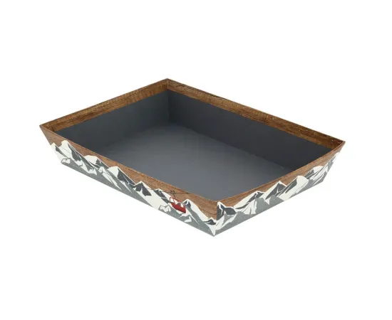 etal-shops.com - Corbeille carton rectangle Chalet 33x20