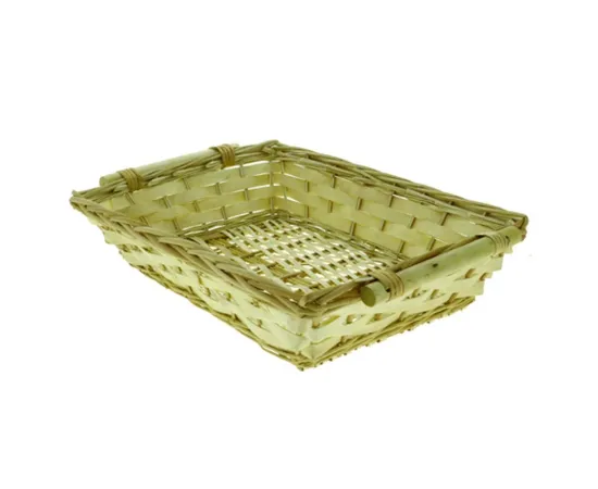 etal-shops.com - Corbeille rectangle éclisse osier Campi 6kg