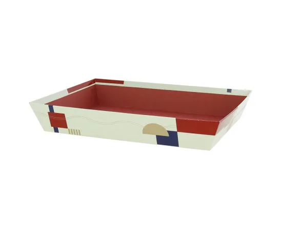 etal-shops.com - Corbeille carton rectangle Terracotta 36x27