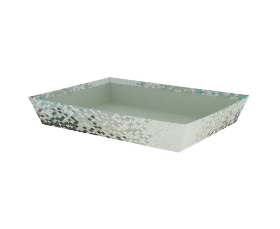 etal-shops.com - Corbeille carton rectangle Ecailles 36x27