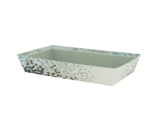 etal-shops.com - Corbeille carton rectangle Ecailles 33x20